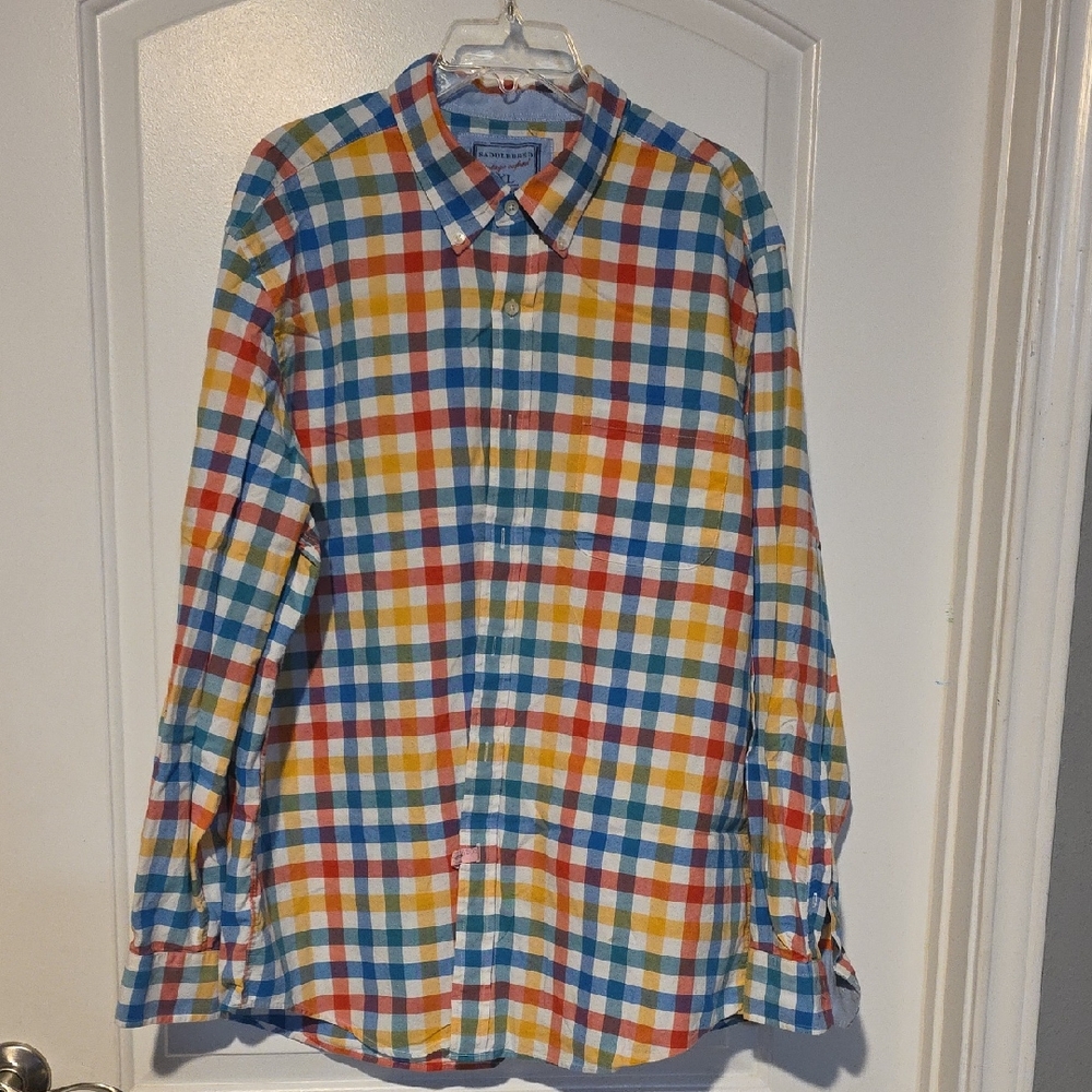 Vibrant Multicolor Plaid Men's Shirt